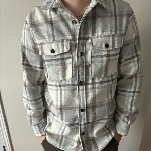 Light Grey Plaid Jacket - Picture 2 of 5